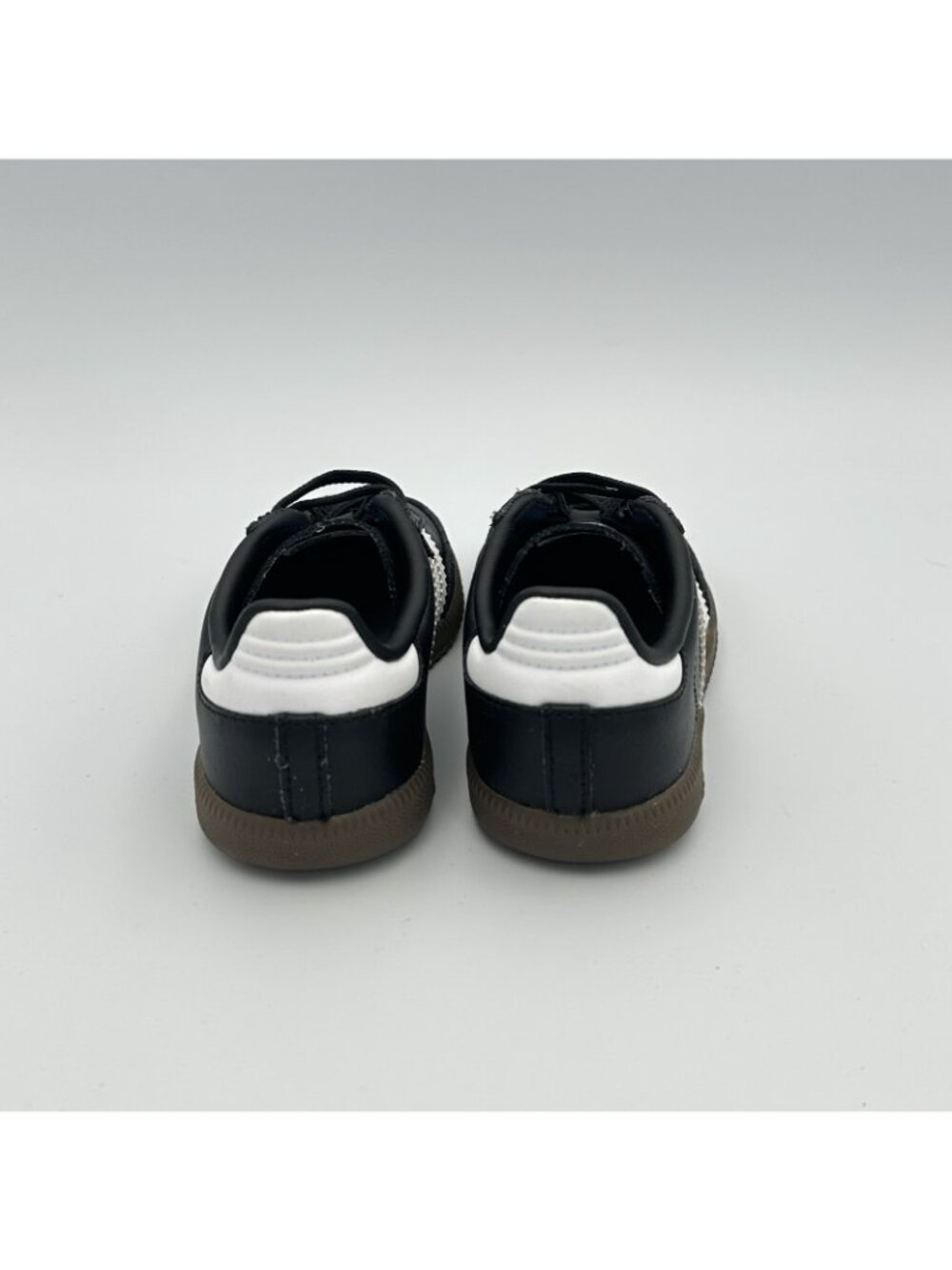 Adidas Samba Classic Sneakers Kids Toddler Size 9K US Black White Gum Sole - Picture 3 of 10